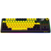 LORGAR Gaming Keyboard KBP70TKLW Pro Wireless Yellow RU
