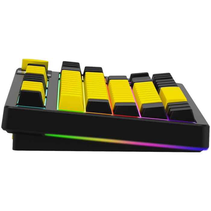 LORGAR Gaming Keyboard KBP70TKLW Pro Wireless Yellow RU