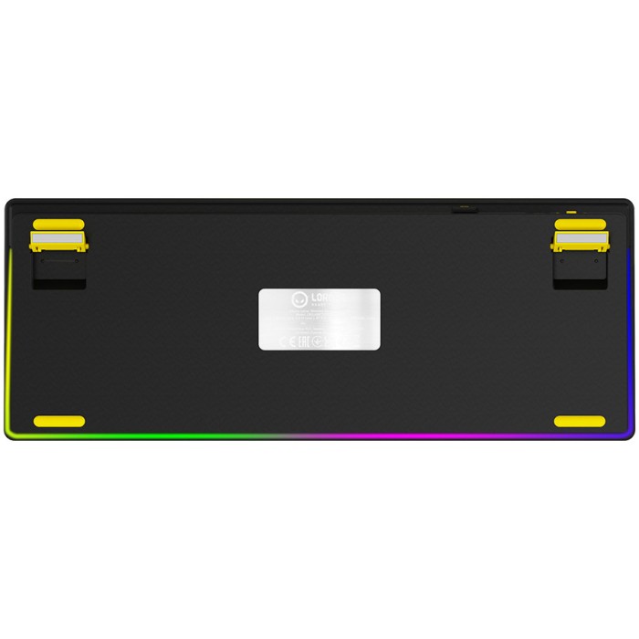 LORGAR Gaming Keyboard KBP70TKLW Pro Wireless Yellow RU