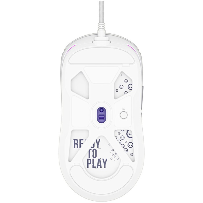 LORGAR Gaming Mouse MSA10 Advanced Wired PixArt 3311 White