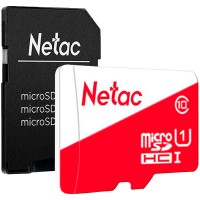 Netac P500 ECO MicroSDXC 64GB U1/C10, retail pack with SD Adapter