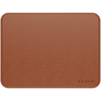 SATECHI Vegan-Leather Premium Mouse Pad (Brown)