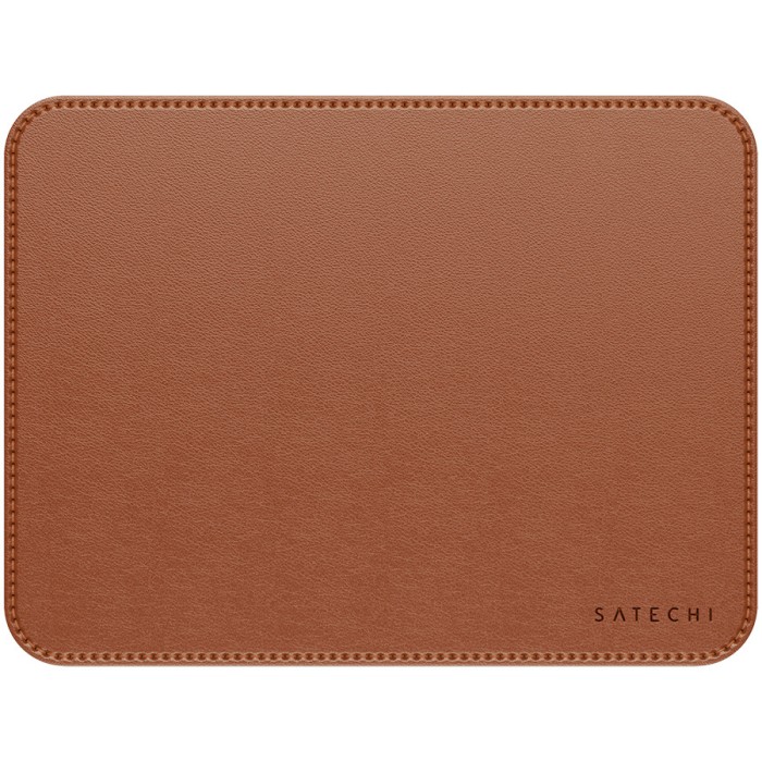 SATECHI Vegan-Leather Premium Mouse Pad (Brown)