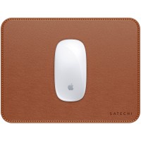 SATECHI Vegan-Leather Premium Mouse Pad (Brown)