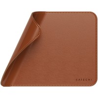 SATECHI Vegan-Leather Premium Mouse Pad (Brown)