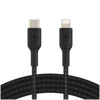 BELKIN Lightning to USB-C Cable Braided, 2M, Black