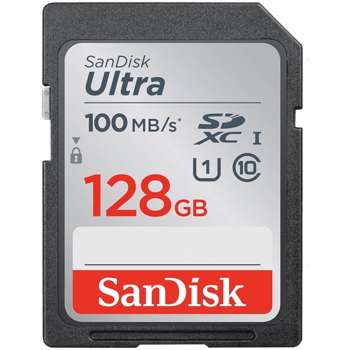 SANDISK Ultra 128GB SDXC Memory Card 100MB/s