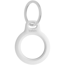 BELKIN Secure Holder with Keyring for Airtag - White