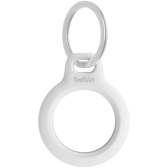 BELKIN Secure Holder with Keyring for Airtag - White