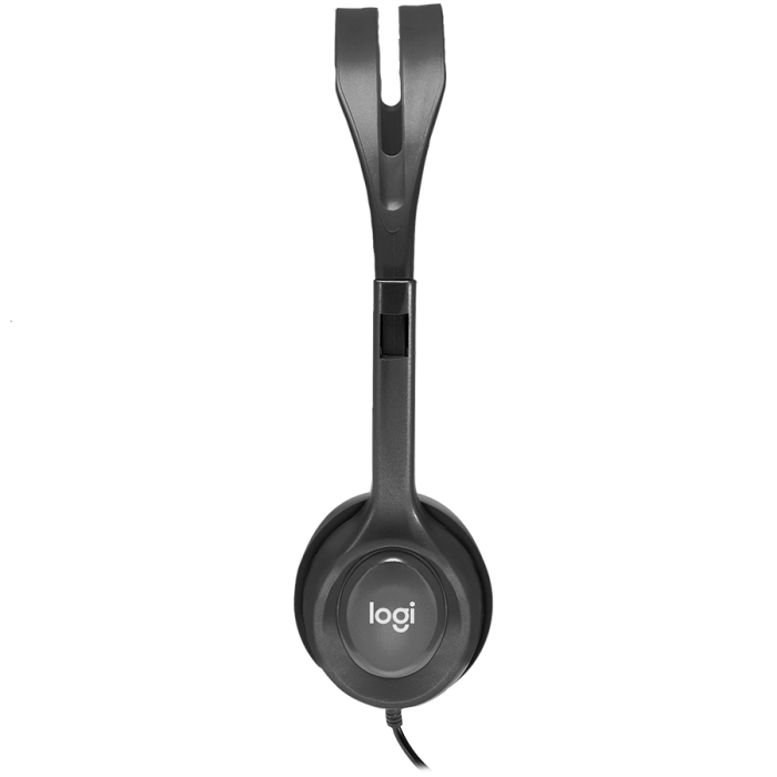 LOGITECH H111 Corded Stereo Headset - BLACK - 3.5 MM