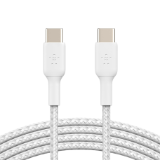 BELKIN USB-C to USB-C Cable Braided, 1M, White