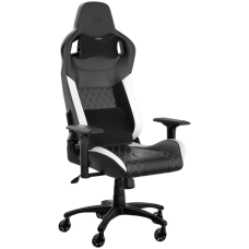 CORSAIR T1 RACE 2023 Fabric Gaming Chair - Black and White