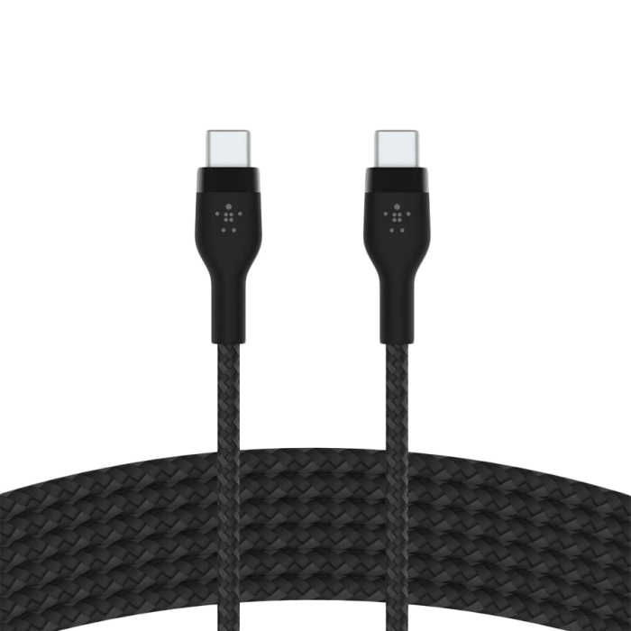 BELKIN  USB-C to USB-C 2.0 Braided silicone, 3M, Black