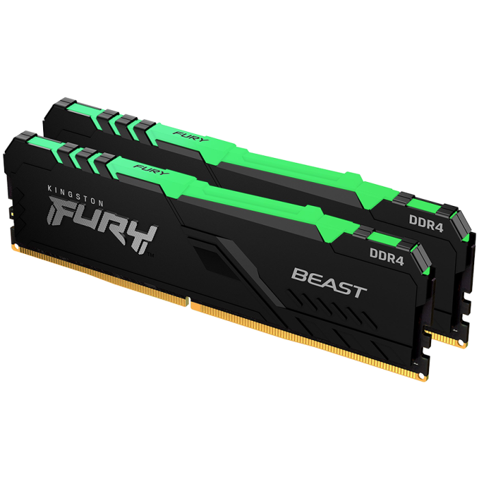 Kingston 16GB 3600MT/s DDR4 CL18 DIMM FURY Beast RGB