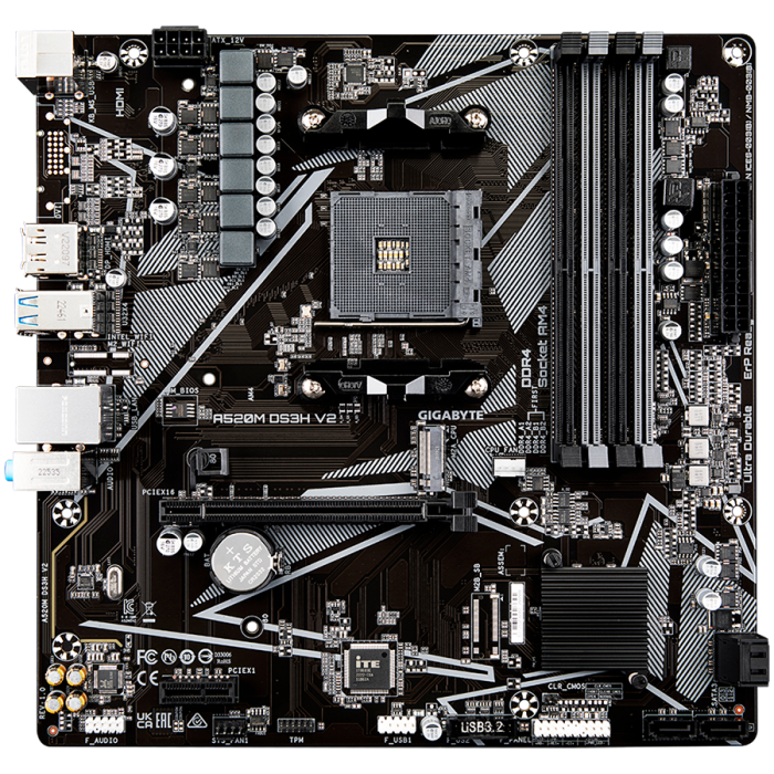 Материнская плата Gigabyte A520M DS3H V2