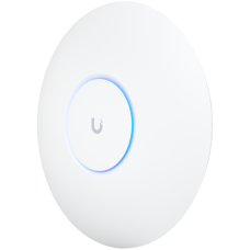 UBIQUITI U6 Pro; WiFi 6; 6 spatial streams; 140 m² (1,500 ft²) coverage; 350+ connected devices; Powered using PoE; GbE uplink.