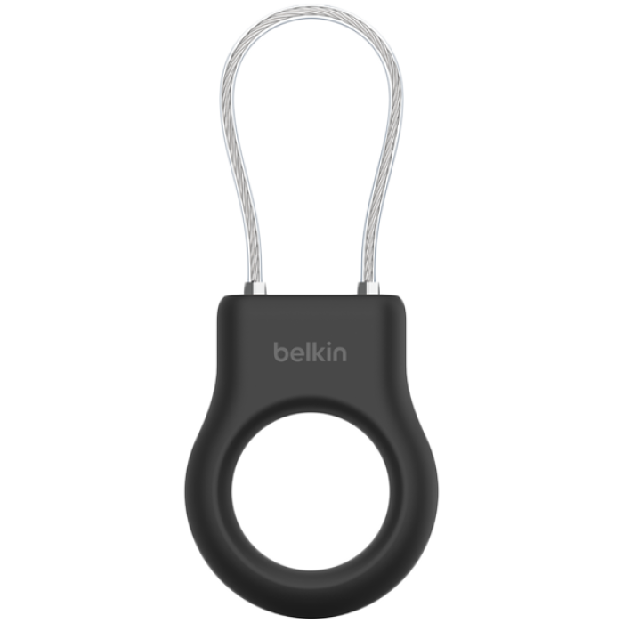 BELKIN Secure Holder with Wire Cable - Airtag - Black