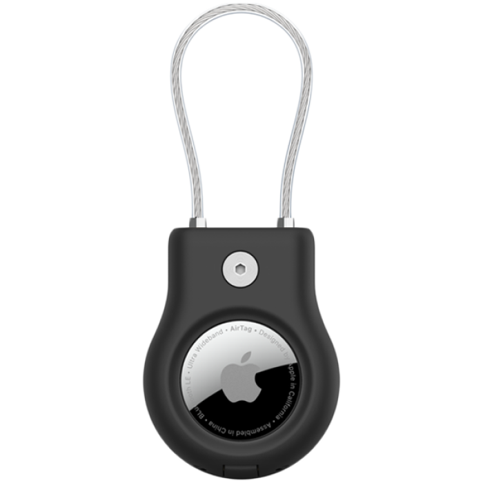 BELKIN Secure Holder with Wire Cable - Airtag - Black