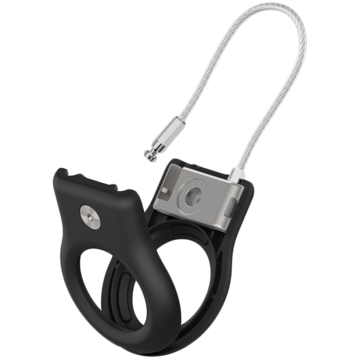 BELKIN Secure Holder with Wire Cable - Airtag - Black