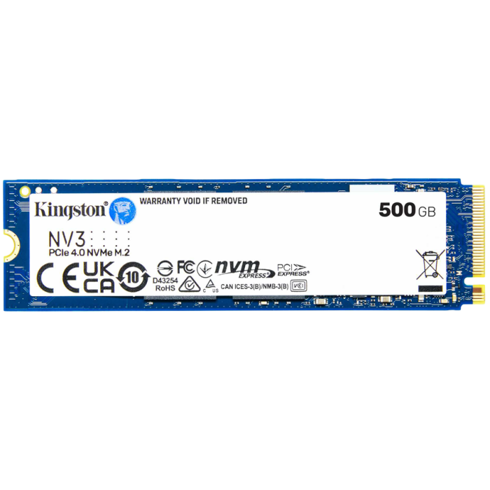 Твердотельный накопитель SSD Kingston NV3 SNV3S/500G M.2 NVMe PCIe 4.0x4