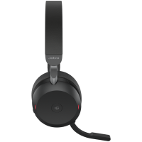 JABRA EVOLVE2 75, Link380c MS Stereo Black, EVOLVE2 75 headset Black MS, Link 380 BT adapter USB-C MS,1.2m USB-C to USB-C cable, carry pouch, warranty and warning (safety leaflets)