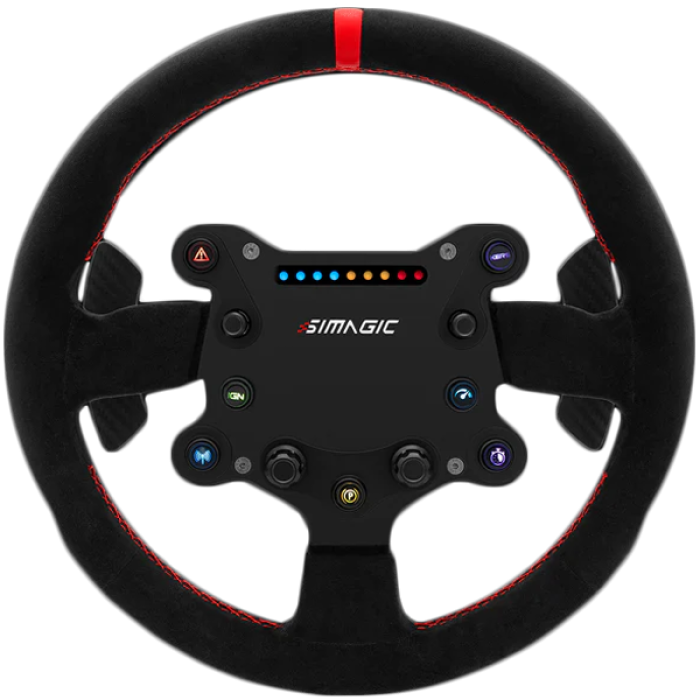 SIMAGIC GT Sport Steering Wheel 300mm, QR50, Shifter Paddles, alcantara