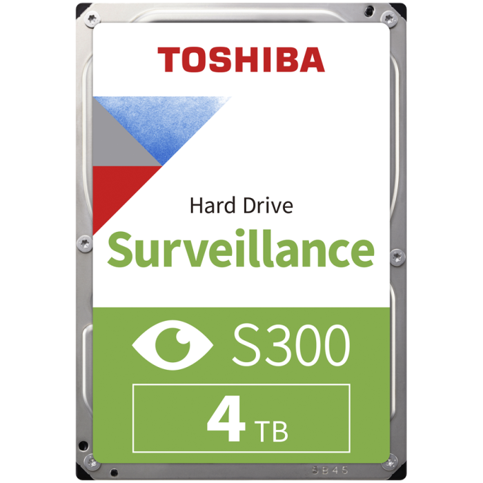 HDD Video Surveillance TOSHIBA S300 4TB SMR, 3.5'', 256MB, 5400RPM, SATA, TBW: 180