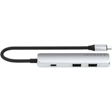 SATECHI 4-in-1 USB-C Slim Multiport Adapter 4K (Silver)