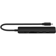 SATECHI 6-in-1 USB-C Slim Multiport Adapter (Black)