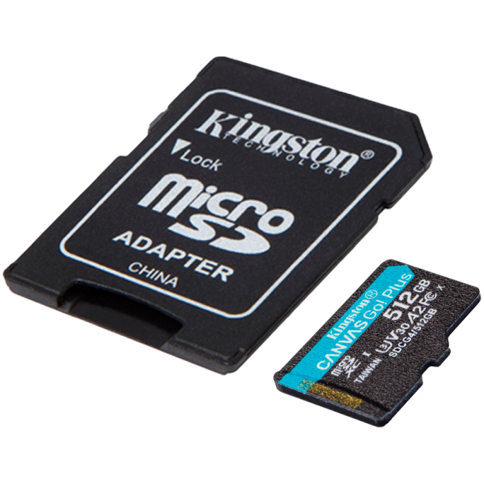 Карта памяти Kingston SDCG4/512GB Canvas Go Plus A2 U3 V30 512GB