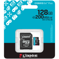 Карта памяти Kingston SDCG4/128GB Canvas Go Plus A2 U3 V30 128GB