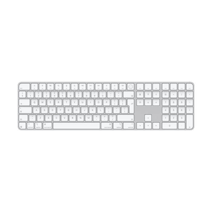 Magic Keyboard with Touch ID and Numeric Keypad for Mac models with Apple silicon - Russian - White Keys,Model A3119