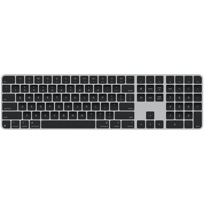 Magic Keyboard with Touch ID and Numeric Keypad for Mac models with Apple silicon - Russian - Black Keys,Model A3119