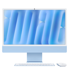 24-inch iMac with Retina 4.5K display: Apple M4 chip with 8‑core CPU and 8‑core GPU, 16GB, 256GB SSD - Blue,Model A3247