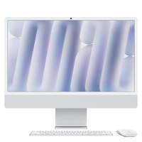 24-inch iMac with Retina 4.5K display: Apple M4 chip with 8‑core CPU and 8‑core GPU, 16GB, 256GB SSD - Silver,Model A3247