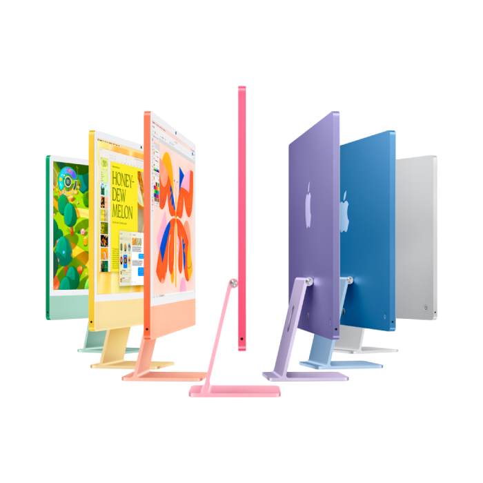 24-inch iMac with Retina 4.5K display: Apple M4 chip with 8‑core CPU and 8‑core GPU, 16GB, 256GB SSD - Silver,Model A3247