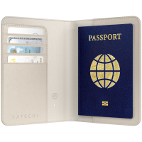 SATECHI Vegan-Leather FindAll Passport Cover (Sand)