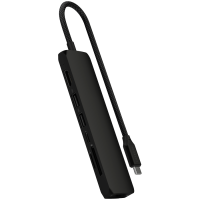 SATECHI 7-in-1 USB-C Slim Multiport Adapter with Ethernet (Black)