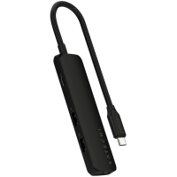 SATECHI 4-in-1 USB-C Slim Multiport Adapter 4K (Black)