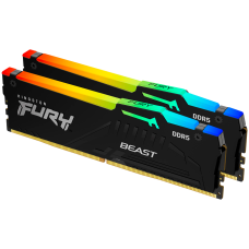 Kingston 64GB 5600MT/s DDR5 CL36 DIMM (Kit of 2) FURY Beast RGB