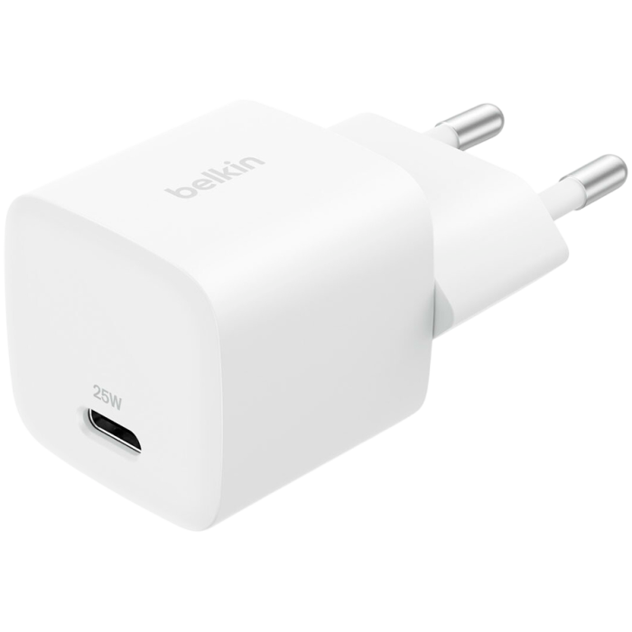 BELKIN 25W USB-C PD WALL CHARGER WITH PPS, WHT