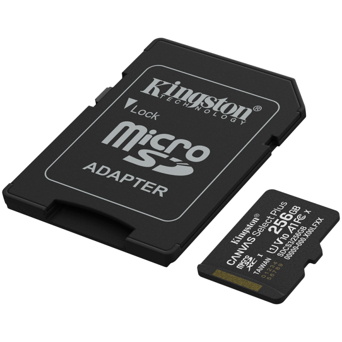 Карта памяти Kingston SDCS3/256GB Canvas Select Plus A1 U1 V10 256GB