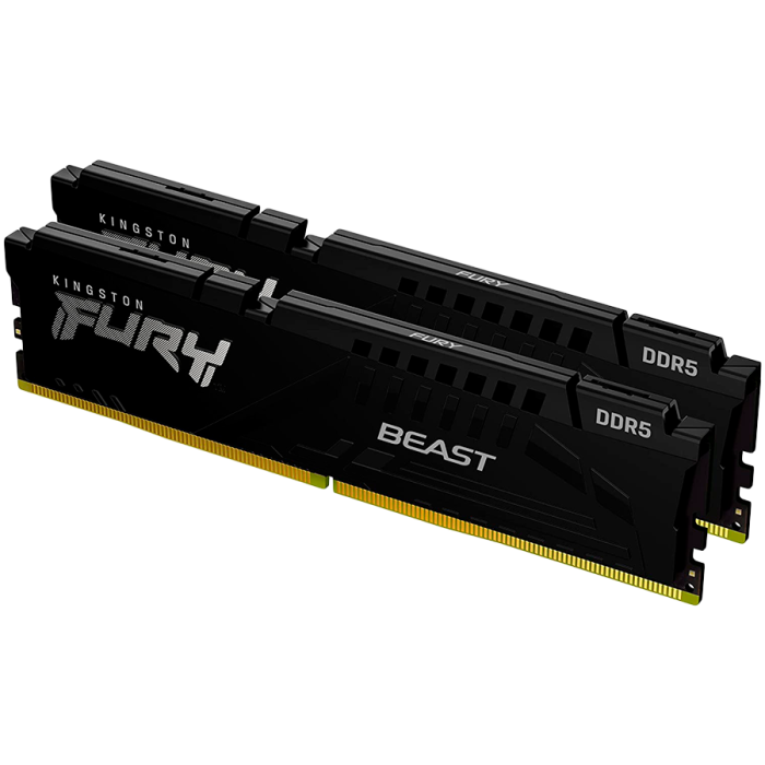 Kingston 128GB 5600MT/s DDR5 CL36 DIMM (Kit of 2) FURY Beast Black