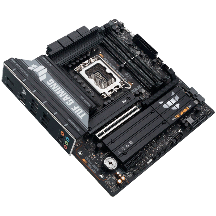 ASUS Main Board Desktop Intel B860 Chipset 4 x DIMM slots, max. 256GB, DDR5 1 x PCIe 5.0 x16 slot 1 x DisplayPort1 x HDMI port 1 x Wi-Fi Module 3 x M2 4 x SATA m-ATX