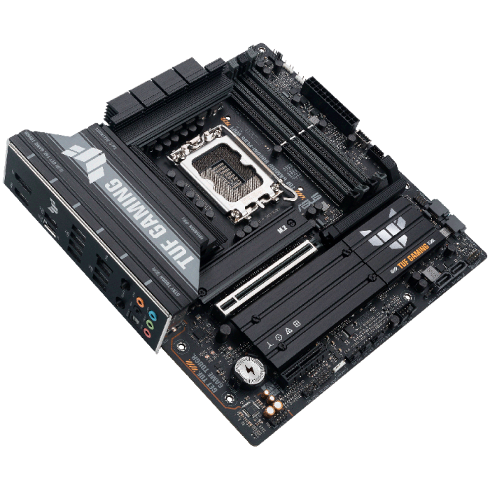 ASUS Main Board Desktop Intel B860 Chipset 4 x DIMM slots, max. 256GB, DDR5 1 x PCIe 5.0 x16 slot 1 x DisplayPort1 x HDMI port 1 x Wi-Fi Module 3 x M.2 slots 4 x SATA mATX Form Factor