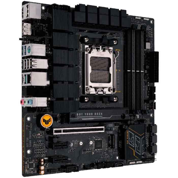 ASUS MB AM5 B650 4 x DIMM DDR5 2 x DisplayPort 1 x HDMI Wi-Fi 6 2 x M.2 4 x SATA micro-ATX