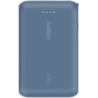 BELKIN 10k PD20w Integrated USB-C Cable Power Bank, Blue