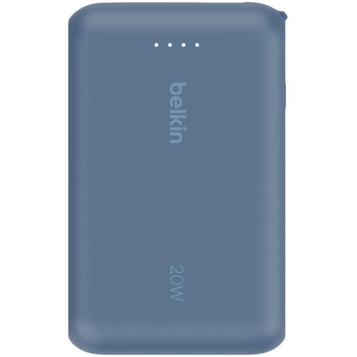 BELKIN 10k PD20w Integrated USB-C Cable Power Bank, Blue