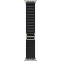 49mm Black Alpine Loop - Large - Natural Titanium Finish