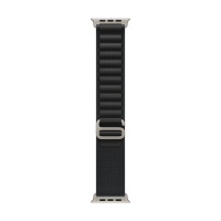 49mm Black Alpine Loop - Large - Natural Titanium Finish